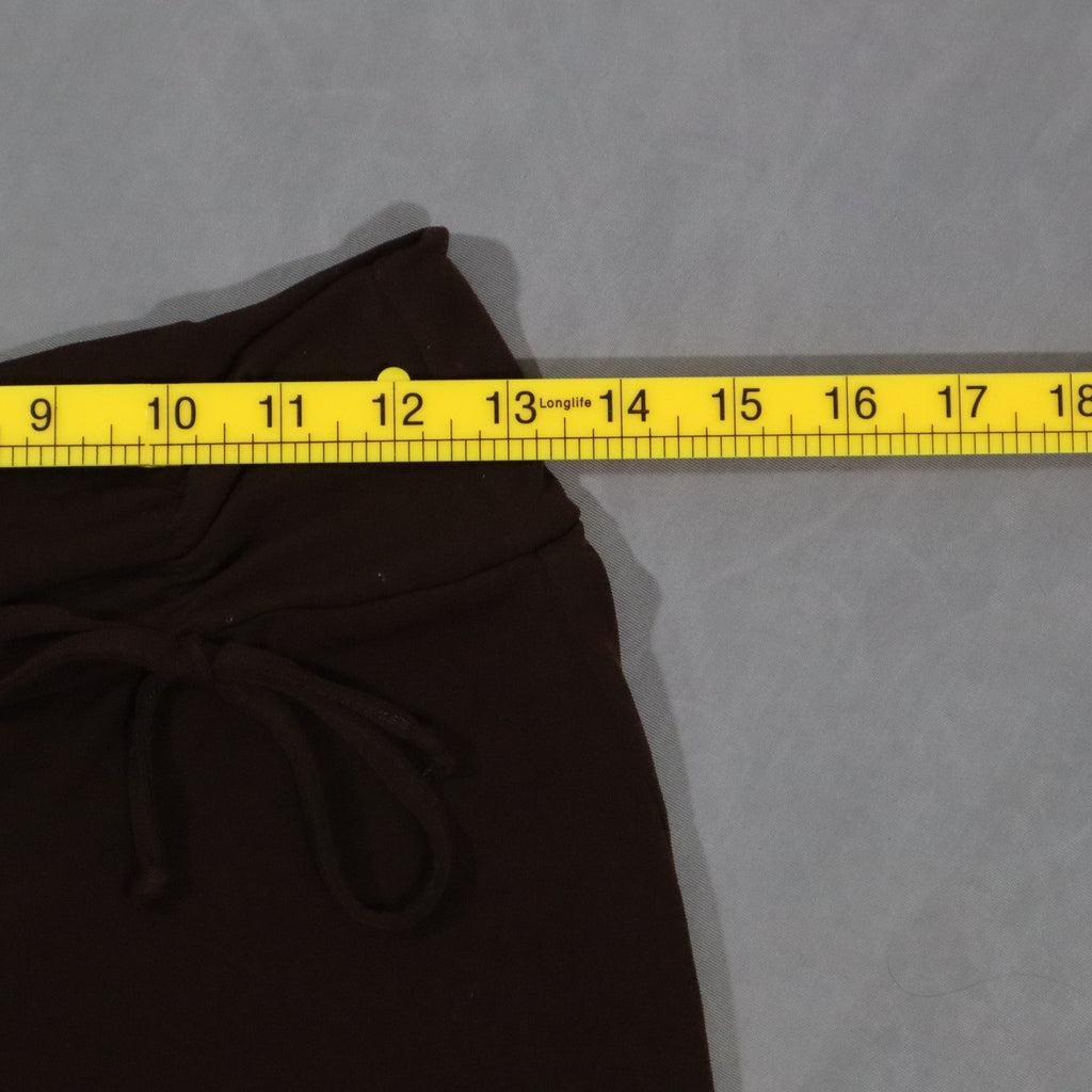 Cato Girls Gaucho Pants Brown Stretch Knit Wide Leg Cropped Capri L 12/14 USA