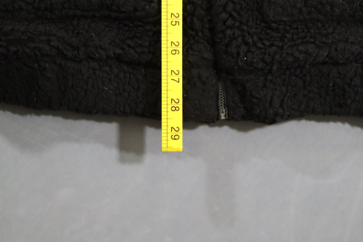 I.AM.GIA Pixie Coat Womens XS Black Teddy Sherpa Fleece Jacket Oversized Zip Up