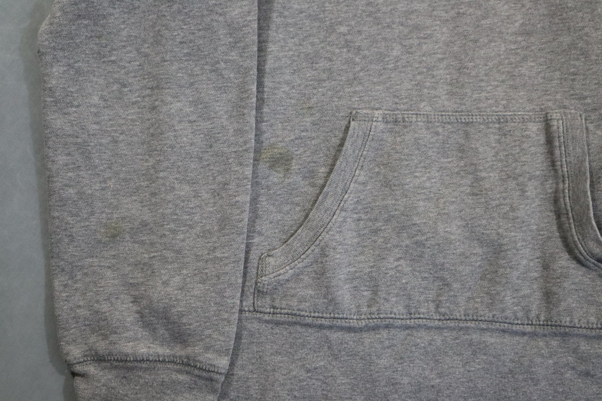 Aeropostale Hoodie Womens S Gray 87 Script Logo Pullover Sweatshirt Y2K 2000s