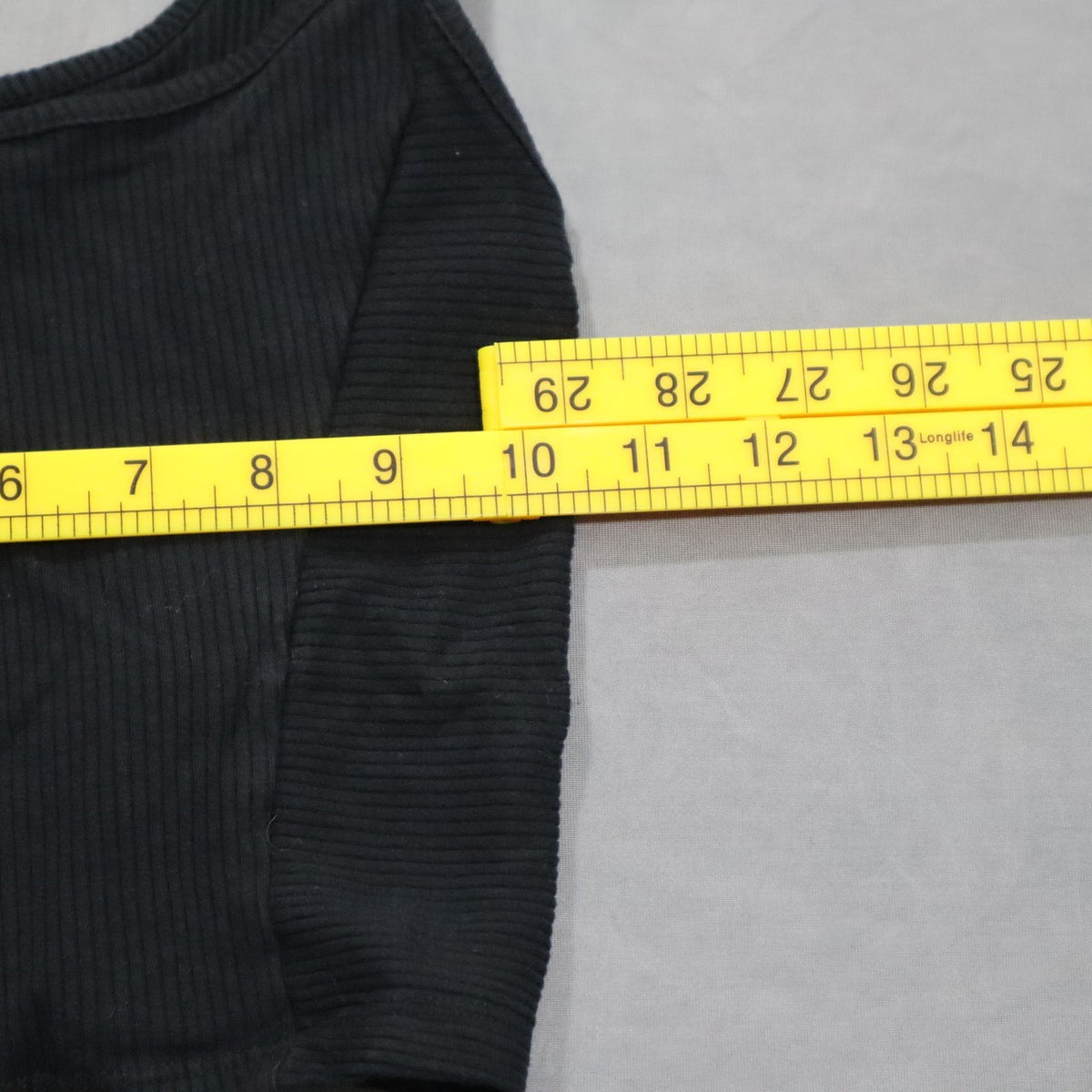Urban Outfitters Womens Ribbed Cami Crop Top Black Small S Spaghetti Strap