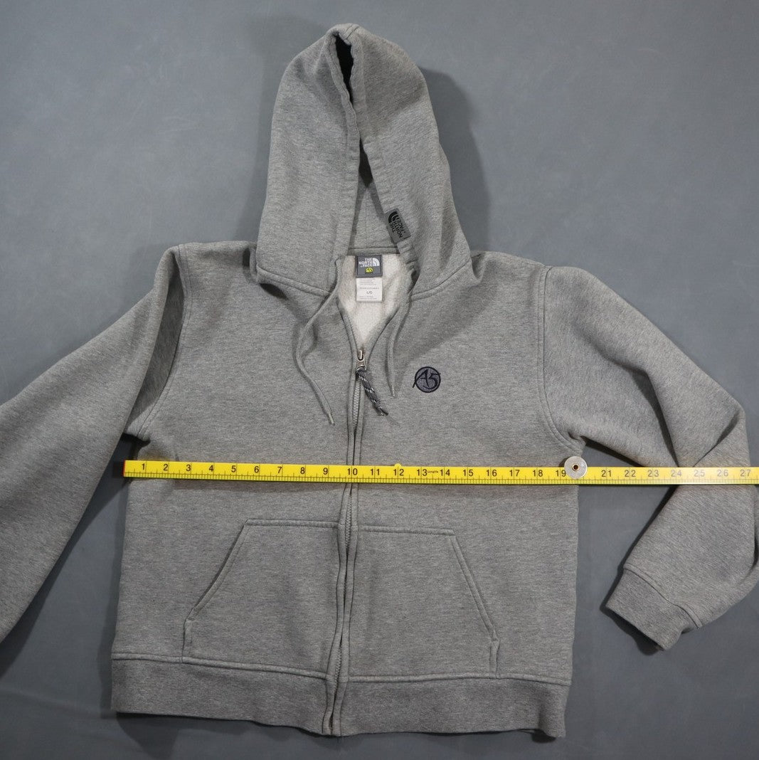 The North Face A5 Series Womens Full Zip Hoodie Sweatshirt Heather Grey L Y2K