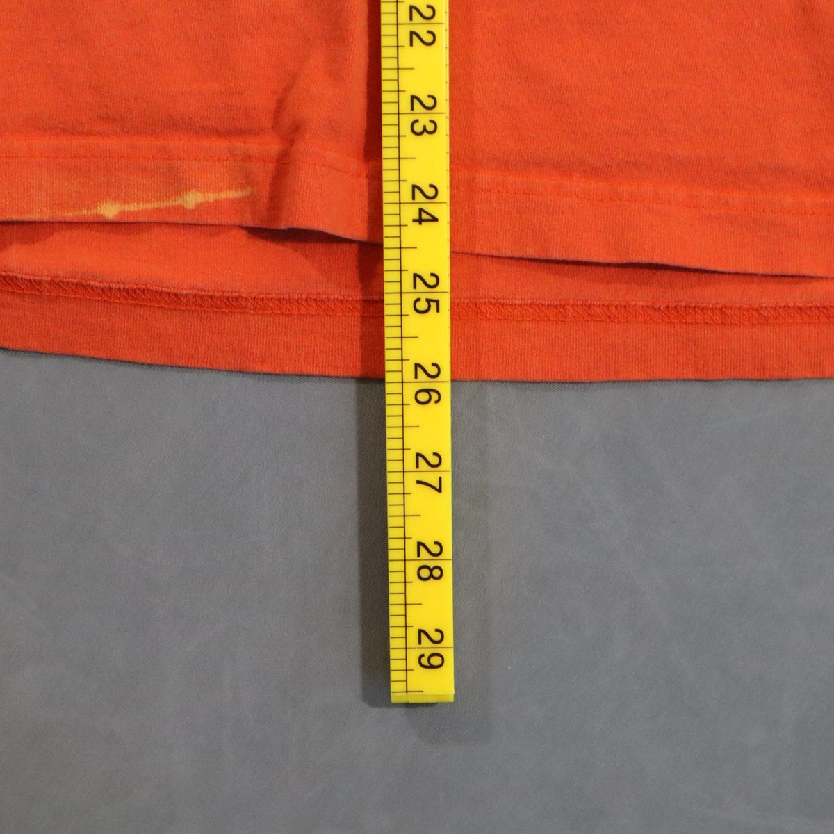 Vintage Y2K Old Navy Long Sleeve T Shirt Mens S Orange V Neck SF/94 Logo Raglan