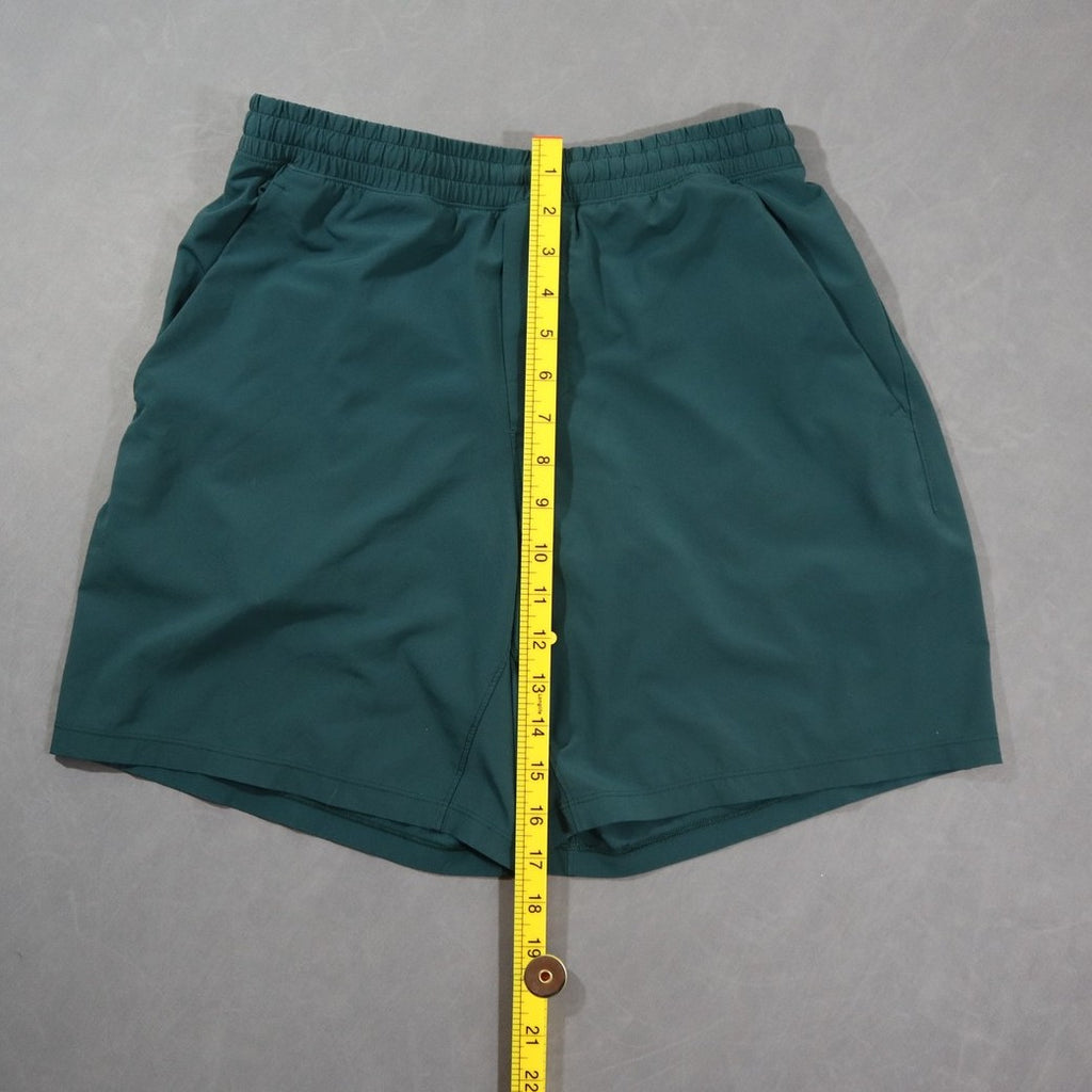 lululemon Pace Breaker Shorts Mens Dark Green Lined Athletic Running Gym Workout