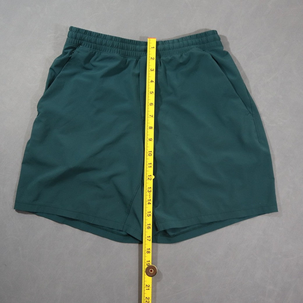 lululemon Pace Breaker Shorts Mens Dark Green Lined Athletic Running Gym Workout