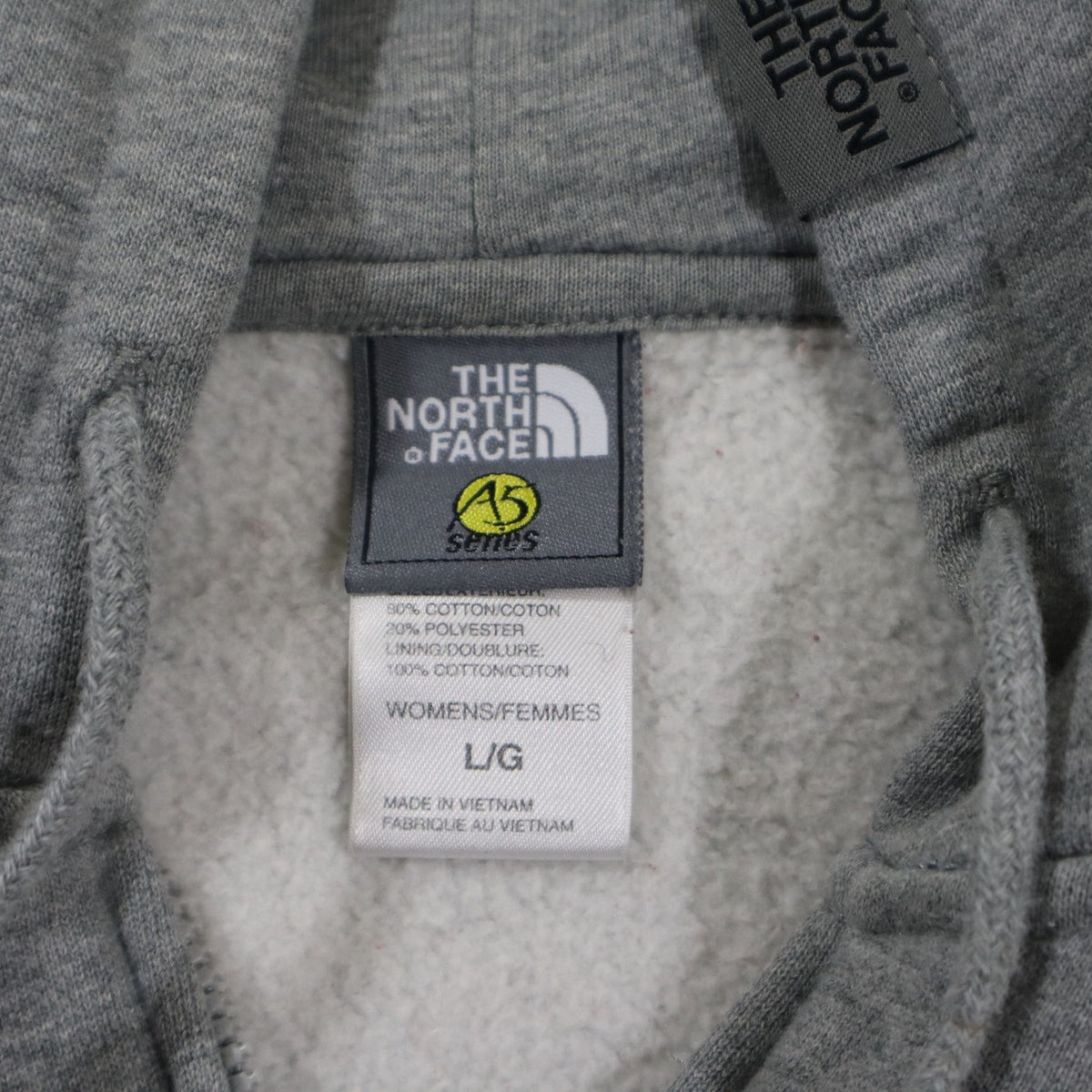 The North Face A5 Series Womens Full Zip Hoodie Sweatshirt Heather Grey L Y2K