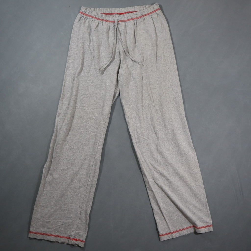 Bad Girl Womens Lounge Pants Gray Jersey Red Glitter Butt Print Drawstring Sleep