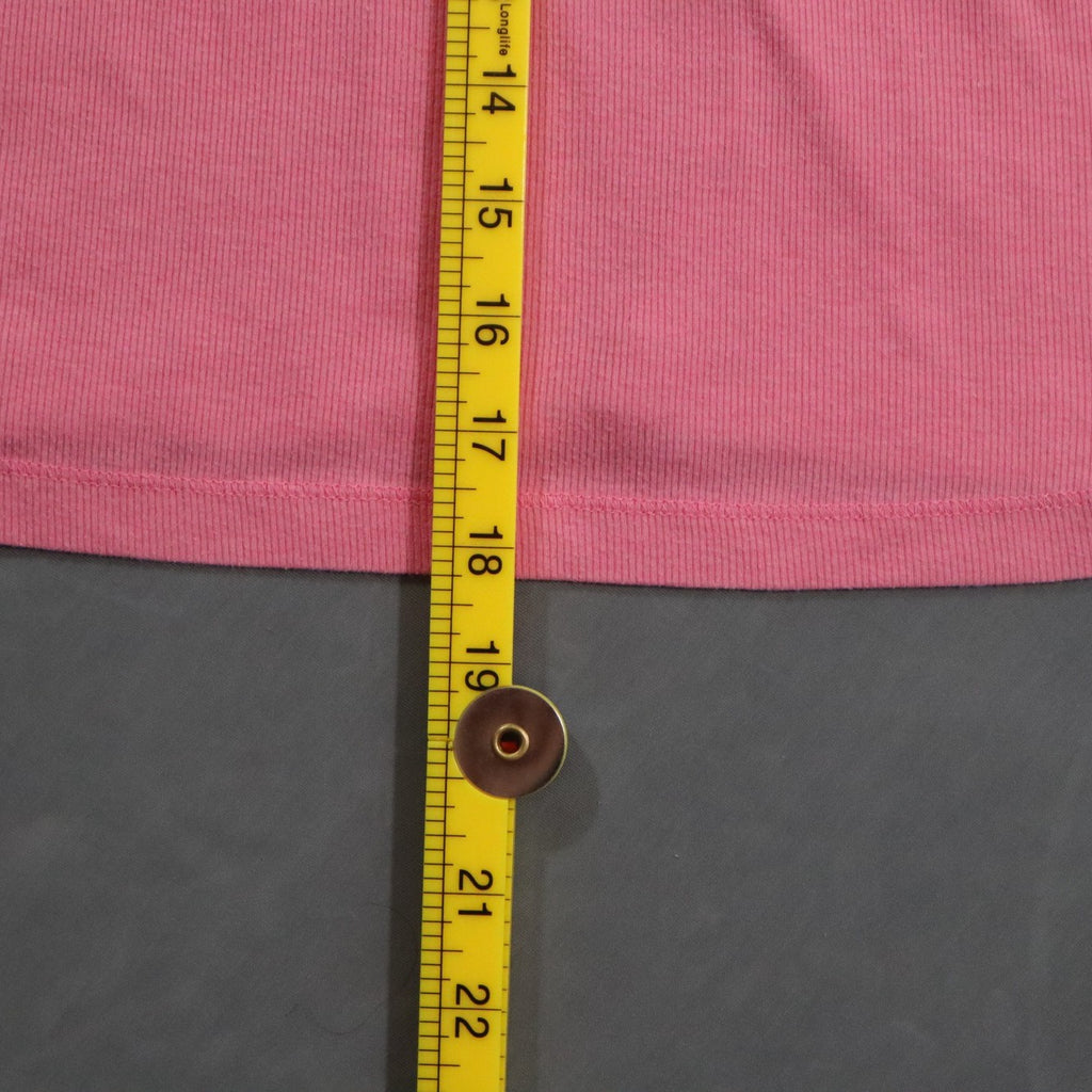 Charlotte Russe Womens Lace Trim Cami Tank Top Pink Ribbed Spaghetti Strap Sz S