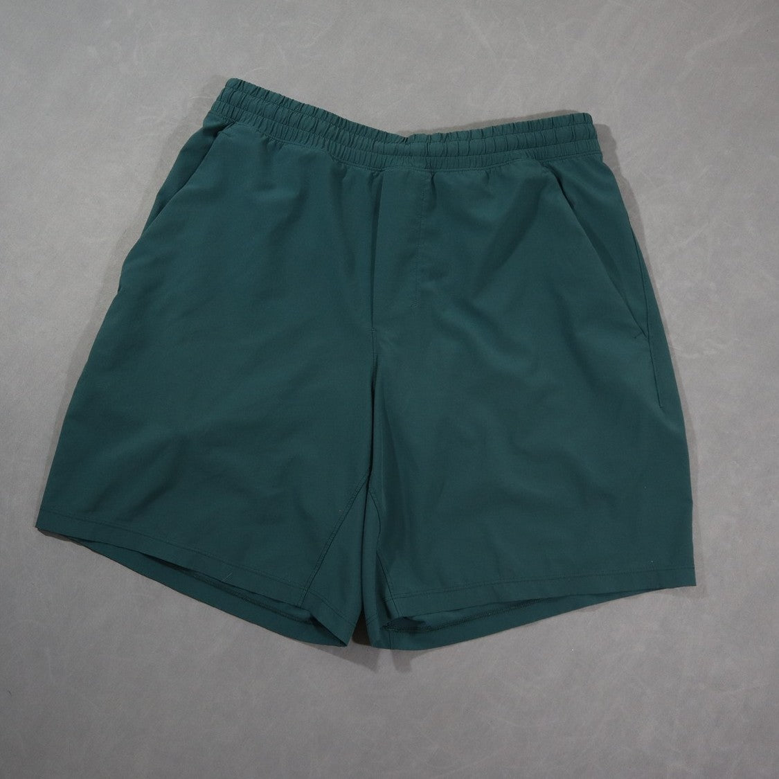 lululemon Pace Breaker Shorts Mens Dark Green Lined Athletic Running Gym Workout