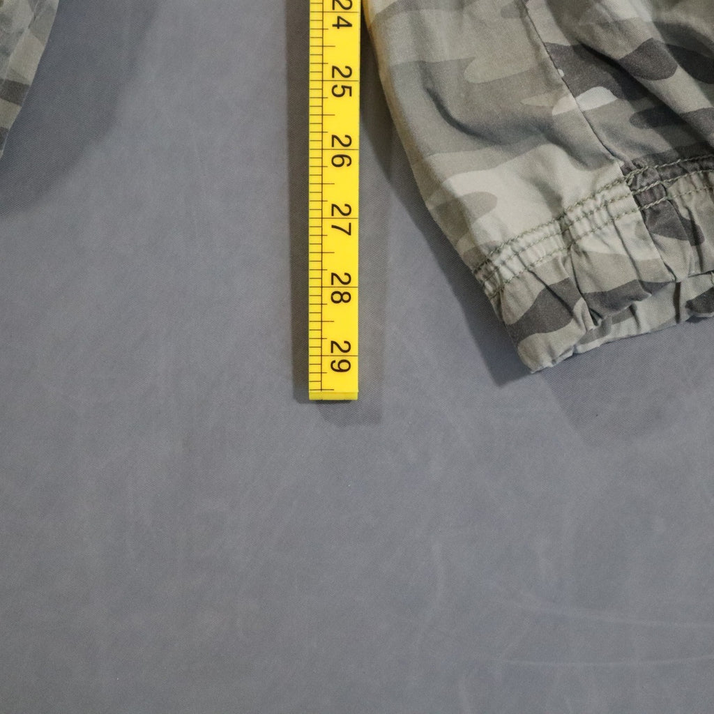 Y2K Fire Jeans Womens Juniors Camo Cargo Capri Pants Green Strap Cotton 5