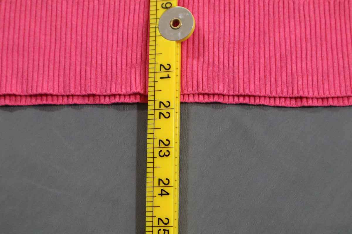 No Boundaries Sweater Juniors L 11-13 Hot Pink Ribbed V Neck Long Sleeve Knit